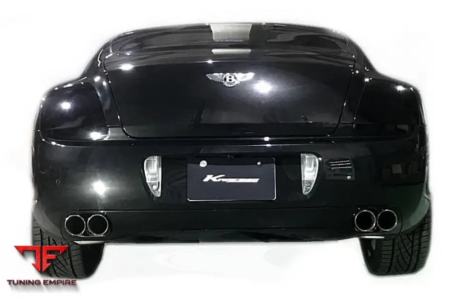 KREISSIEG BENTLEY CONTINENTAL GT STAINLESS FLOATING CURL TAIL ＆ SAND BLAST “KSG” LOGO MARK WITH FIRST CAT-BACK F1 SOUND