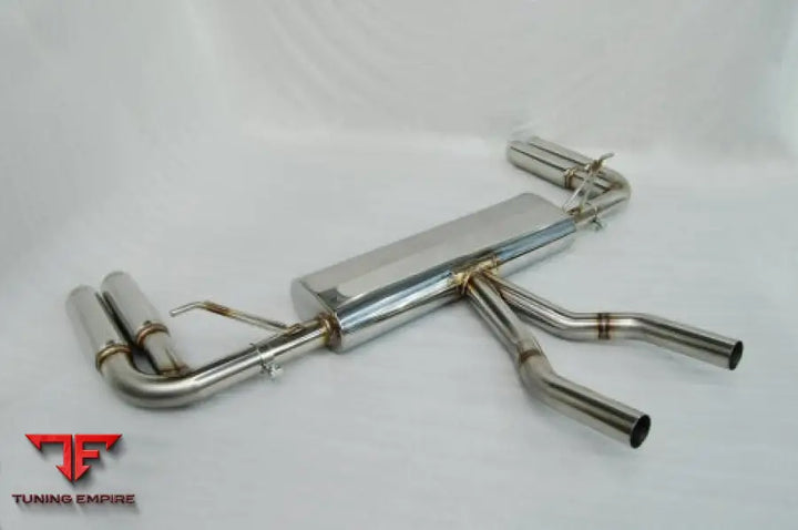 KREISSIEG PORSCHE 955 CAYENNE STAINLESS BILLET FLOATING CURL TAIL ＆ SAND BLAST “KSG” LOGO MARK WITH F1 SOUND EXHAUST SYSTEM WONDER WOLF