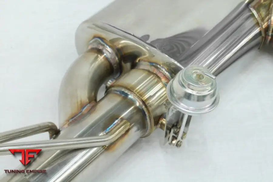 KREISSIEG PORSCHE 955 CAYENNE TITANIUM FLOATING CURL TAIL & SAND BLAST “KSG” LOGO MARK WITH CAT-BACK F1 SOUND