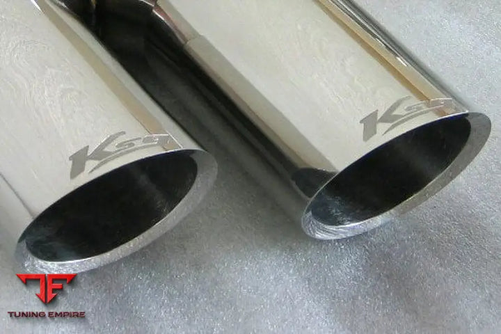 KREISSIEG PORSCHE 957 CAYENNE STAINLESS BILLET FLOATING CURL TAIL & SAND BLAST “KSG” LOGO MARK WITH F1 SOUND EXHAUST