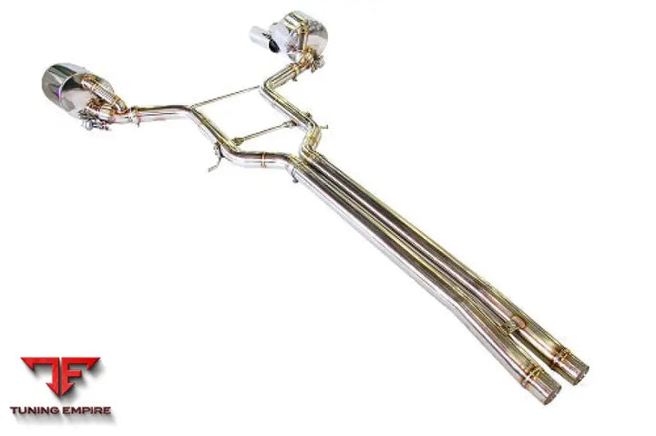 KREISSIEG PORSCHE PANAMERA TITANIUM FLOATING CURL TAIL ＆SAND BLAST “KSG” LOGO MARK WITH CAT-BACK F1SOUND VALVETRONIC