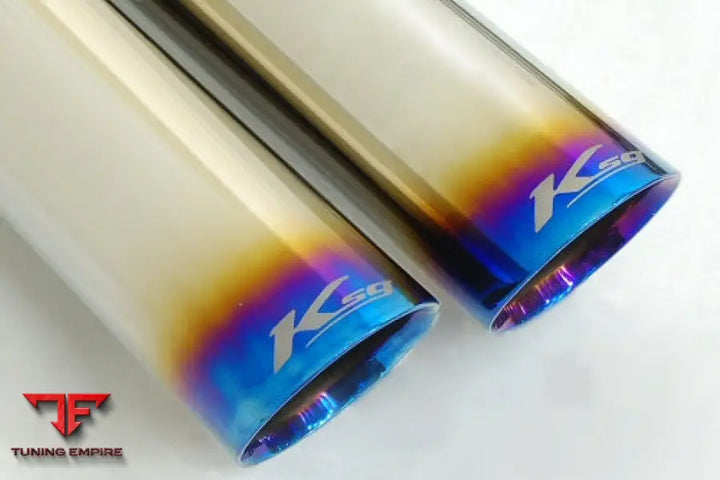 KREISSIEG TITANIUM FLOATING CURL TAIL ＆ SAND BLAST “KSG” LOGO MARK WITH CAT-BACK F1 SOUND VALVETRONIC EXHAUST SYSTEM