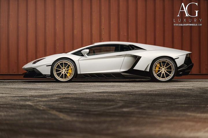 Lamborghini Aventador on custom forged wheels