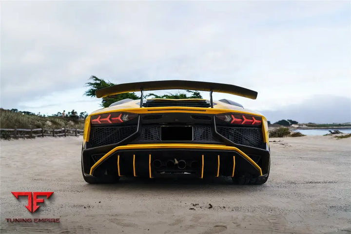 Lamborghini Aventador Lp700 $ Lp740 Coupe & Roadster Sv Style Rear Bumper Bsd