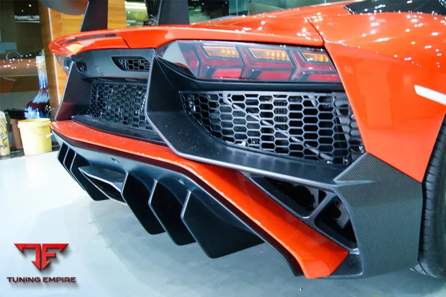 Lamborghini Aventador Lp700 $ Lp740 Coupe & Roadster Sv Style Rear Bumper Bsd