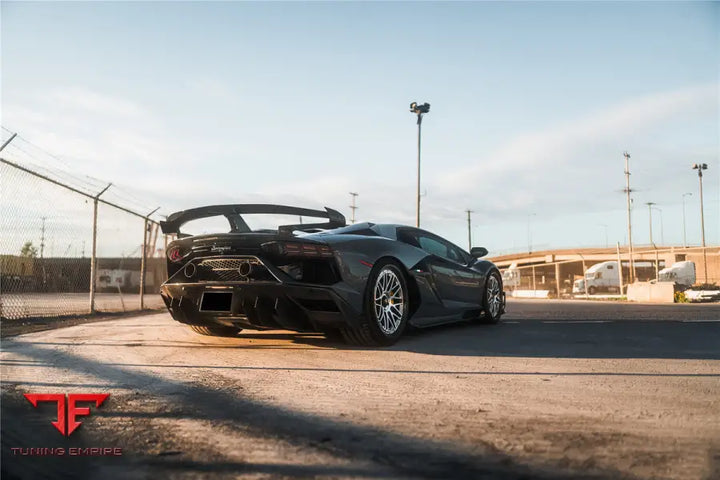 LAMBORGHINI AVENTADOR LP700/LP740/LP750 COUPE ROADSTER SVJ STYLE PART DRY CARBON FIBER REAR BUMPER BSD