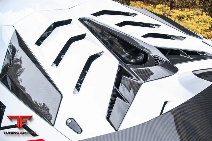 Lamborghini Aventador Lp700 @ Lp740 Lp750 Svj Coupe & Roadster Style Part Dry Carbon Fiber Engine