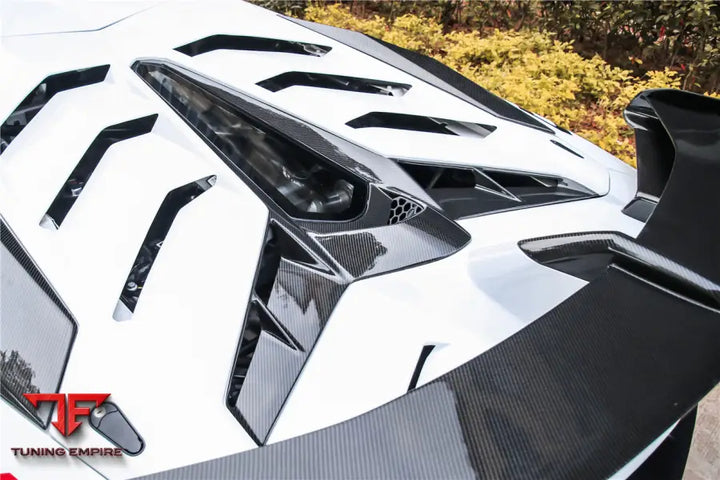 Lamborghini Aventador Lp700 $ Lp740 Lp750 Svj Coupe & Roadster Style Part Dry Carbon Fiber Engine