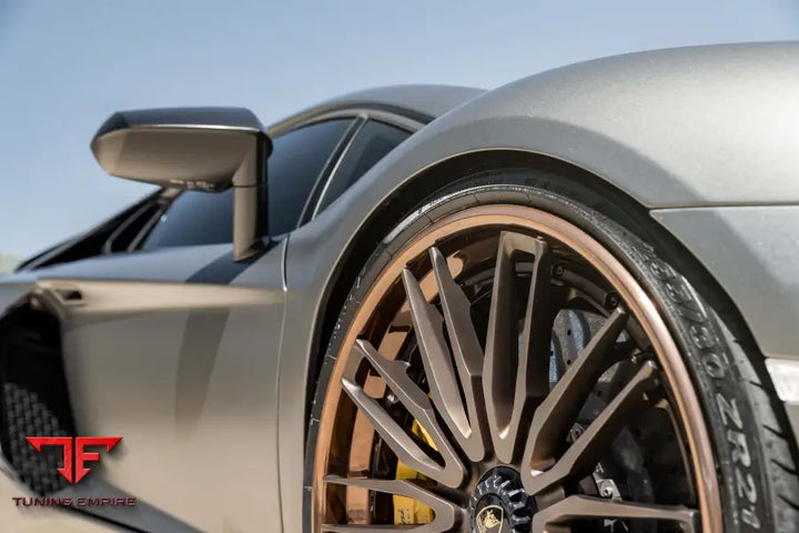 LAMBORGHINI AVENTADOR SV FORGED WHEELS AND EXHAUST SYSTEM