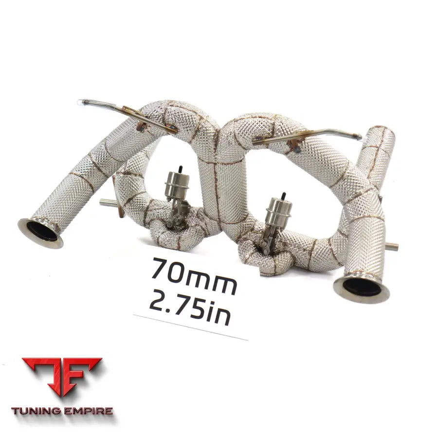 LAMBORGHINI AVENTADOR SVJ LP770 VALVETRONIC STAINLESS STEEL CATBACK RAZOR EXHAUST WITH HEAT SHIELD