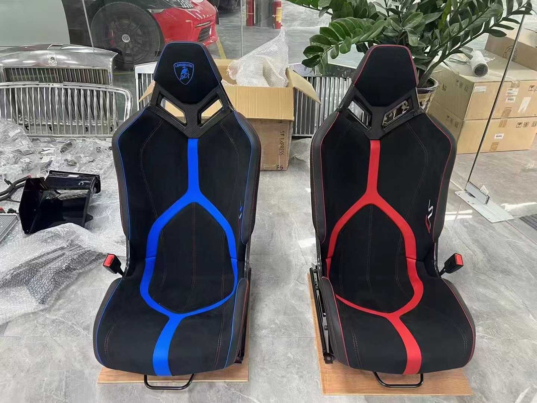 LAMBORGHINI AVENTADOR SVJ STYLE CUSTOM SEATS & FLOOR MATS
