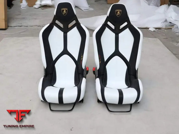 LAMBORGHINI AVENTADOR SVJ STYLE CUSTOM SEATS & FLOOR MATS