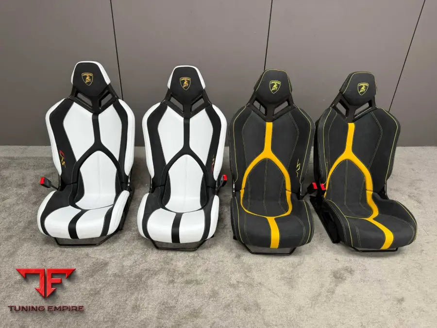 LAMBORGHINI AVENTADOR SVJ STYLE CUSTOM SEATS & FLOOR MATS