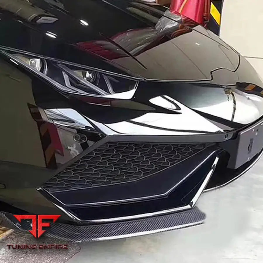 LAMBORGHINI HURACAN CARBON FIBER FRONT BUMPER SPLITTERS 2014-2018Y