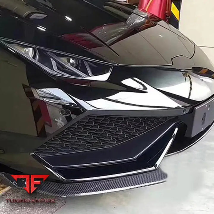 LAMBORGHINI HURACAN CARBON FIBER FRONT BUMPER SPLITTERS 2014-2018Y