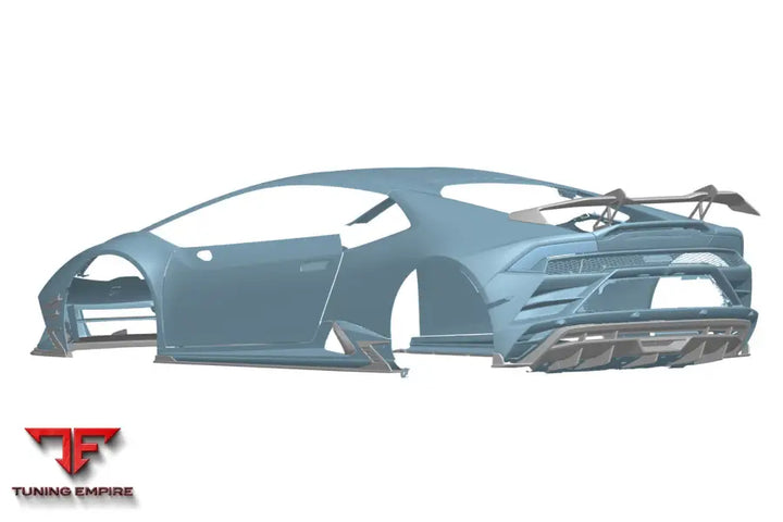 LAMBORGHINI HURACAN EVO AD STYLE DRY CARBON REAR DIFFUSER BSD