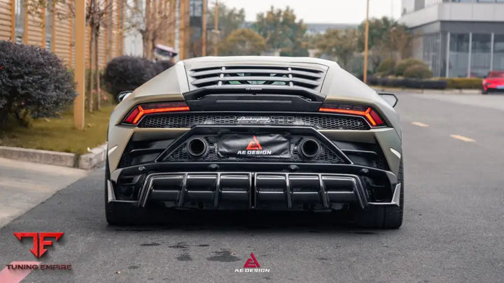 LAMBORGHINI HURACAN EVO AWD RWD 2020-2023 REAR DIFFUSER & CANARDS - Rear Diffuser