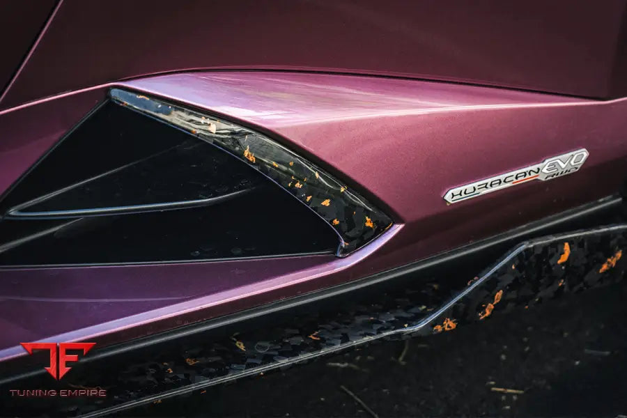 LAMBORGHINI HURACAN EVO OD STYLE DRY CARBON SIDE SKIRTS UNDER BOARD BSD