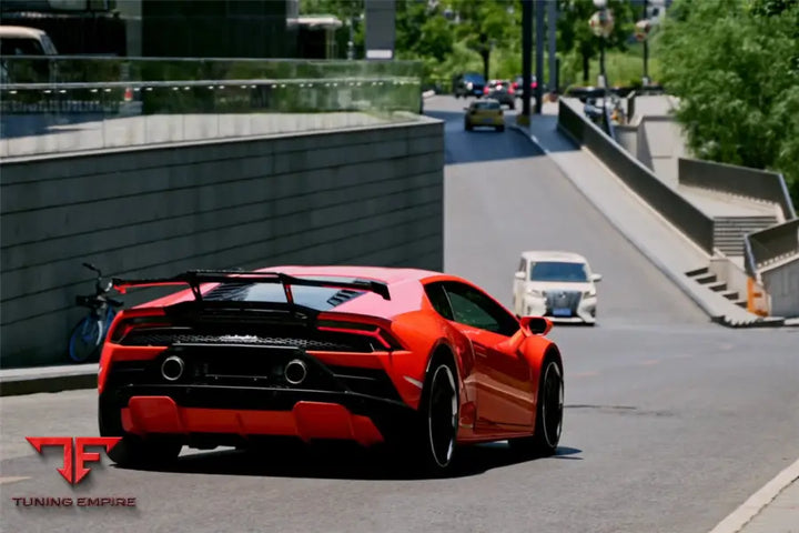 LAMBORGHINI HURACAN EVO OD STYLE DRY CARBON TRUNK SPOILER WING BSD