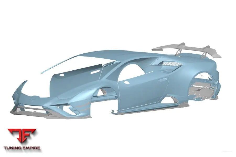 LAMBORGHINI HURACAN EVO RWD AD STYLE DRY CARBON FRONT BUMPER CANARDS BSD