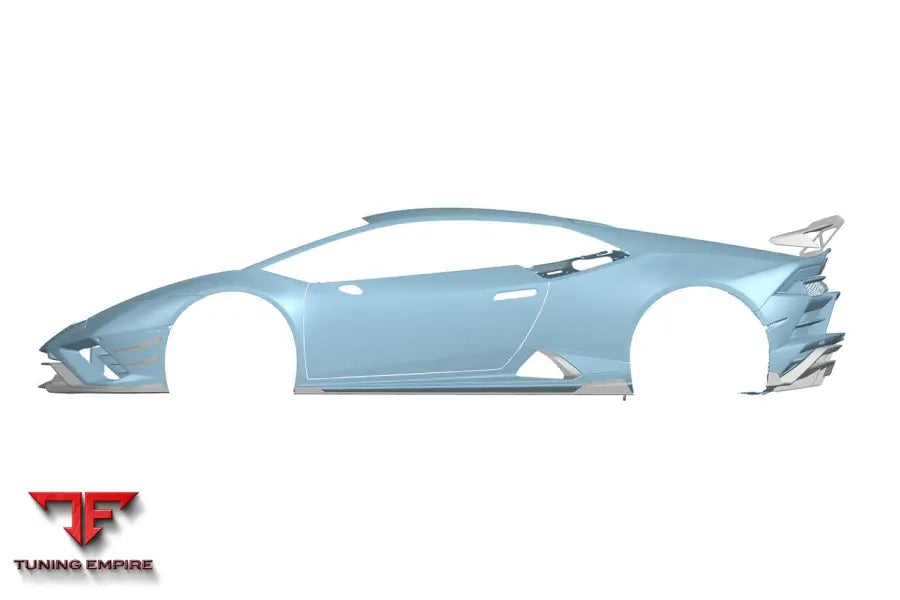 LAMBORGHINI HURACAN EVO RWD AD STYLE DRY CARBON FRONT BUMPER CANARDS BSD