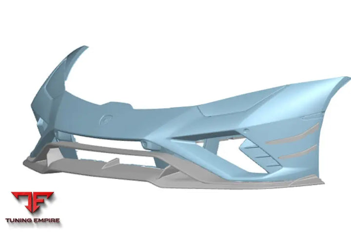 LAMBORGHINI HURACAN EVO RWD AD STYLE DRY CARBON FRONT BUMPER CANARDS BSD