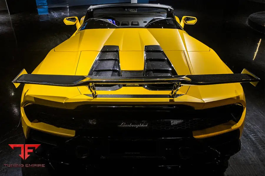 LAMBORGHINI HURACAN EVO SPYDER OD STYLE DRY CARBON ENGINE TRUNK HOOD BSD