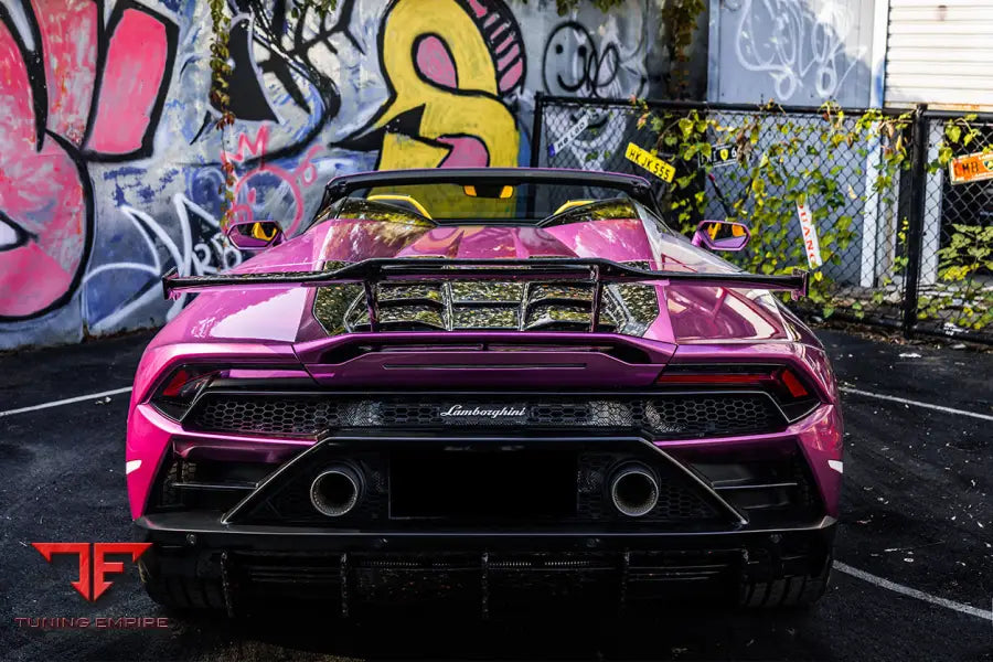 LAMBORGHINI HURACAN EVO SPYDER OD STYLE DRY CARBON ENGINE TRUNK HOOD BSD