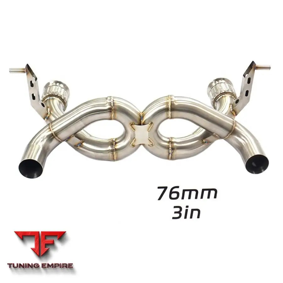 LAMBORGHINI HURACAN EVO STO 5.2 STAINLESS STEEL CATBACK RAZOR EXHAUST WITHOUT VALVE