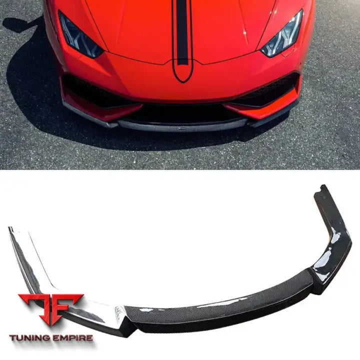 LAMBORGHINI HURACAN LP610 CARBON FIBER FRONT BUMPER LIP 2014Y