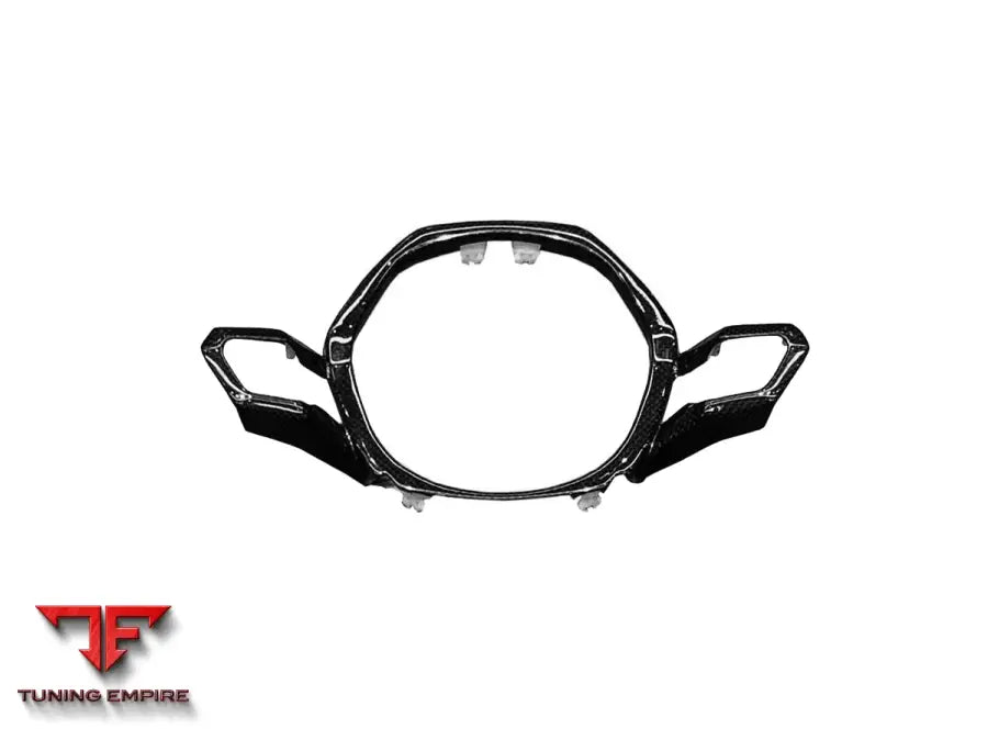 LAMBORGHINI HURACAN LP610 & LP580 & EVO OEM STYLE AUTOCLAVE CARBON FIBER CENTER STEERING WHEEL TRIM BSD