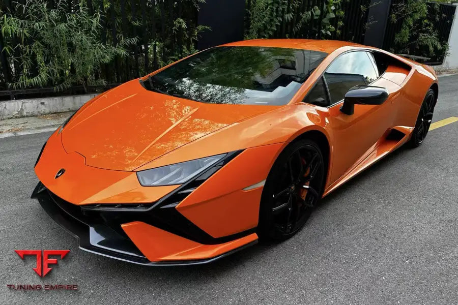 LAMBORGHINI HURACAN LP610 & LP580 & EVO CONVERT TECNICA STYLE DRY CARBON FIBER FRONT BUMPER BSD