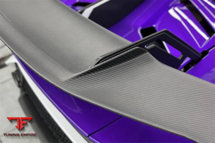 LAMBORGHINI HURACAN LP610 & LP580 & EVO CONVERT TECNICA STYLE DRY CARBON FIBER FRONT BUMPER BSD