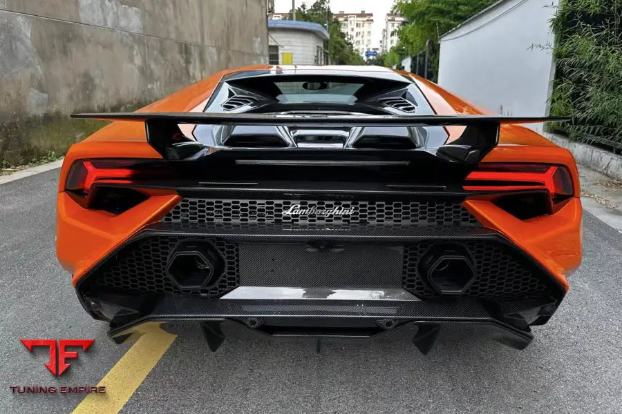LAMBORGHINI HURACAN LP610 & LP580 & EVO COUPE CONVERT TECNICA STYLE DRY CARBON FIBER REAR ENGINE HOOD BSD