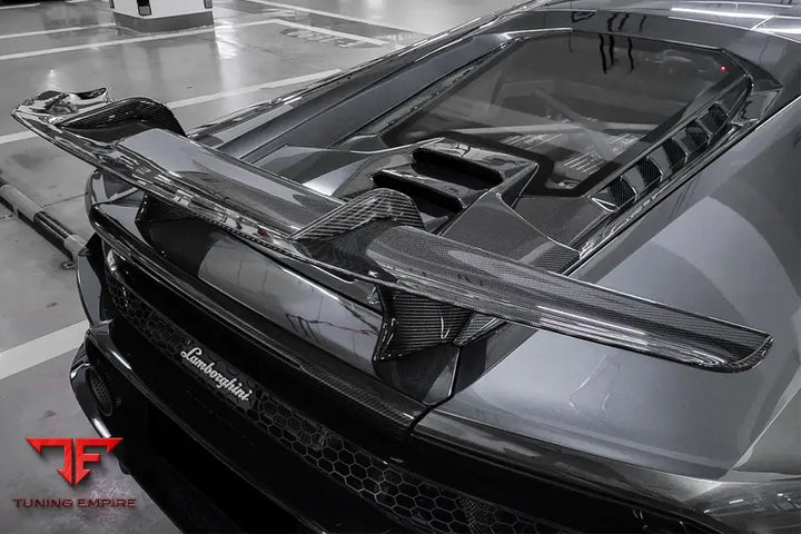 LAMBORGHINI HURACAN LP610 & LP580 & EVO COUPE PERFORMANTE STYLE CARBON FIBER SPOILER WING AND ENGINE HOOD BSD