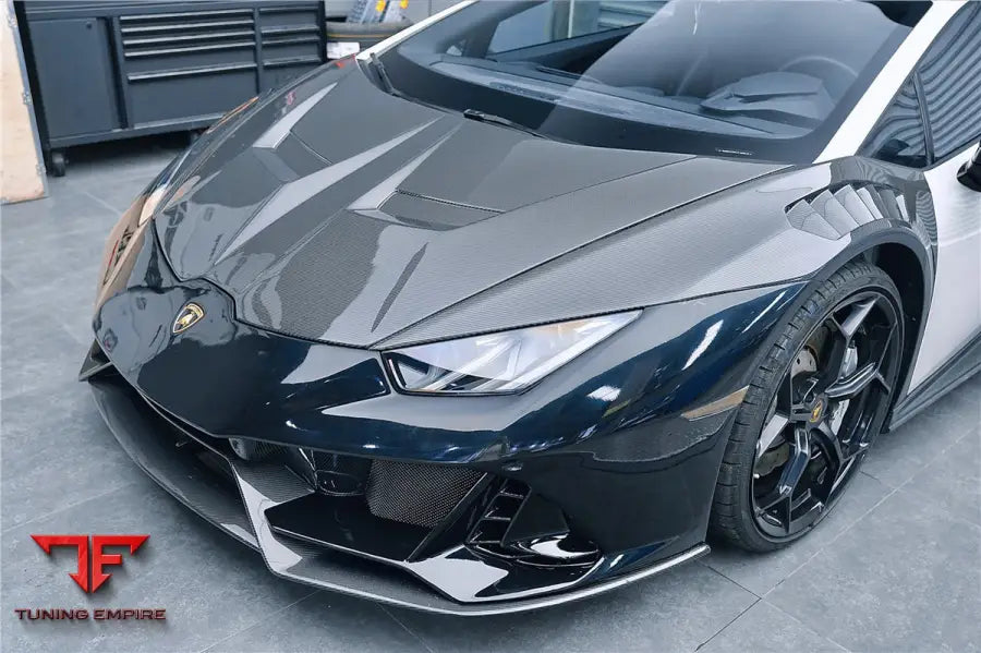 LAMBORGHINI HURACAN LP610 & LP580 & EVO & TECNICA EVO-4WD STYLE PARTIAL CARBON FRONT BUMPER BSD