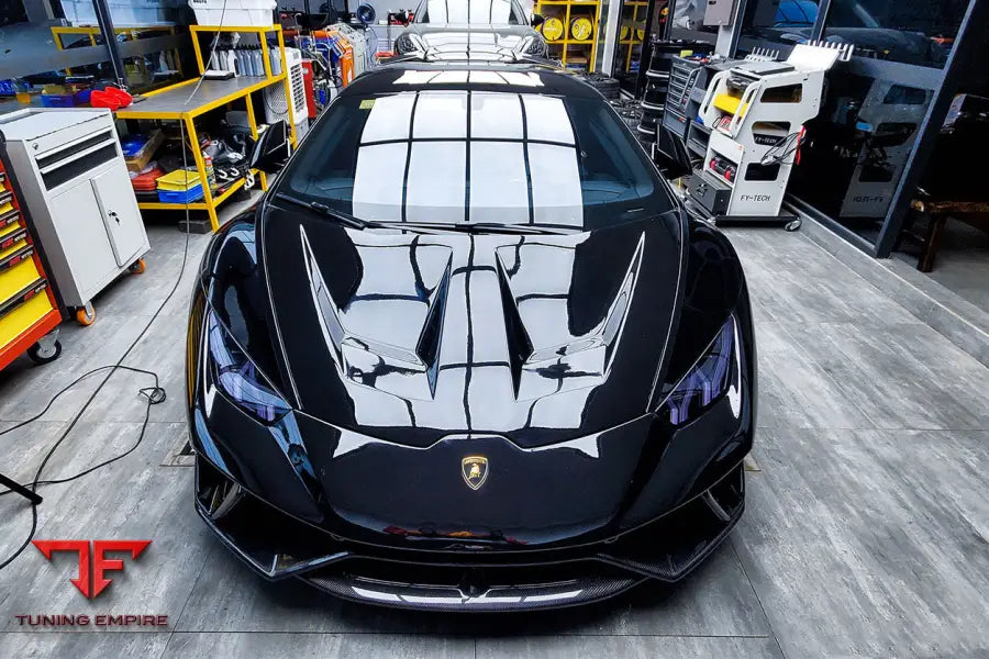 LAMBORGHINI HURACAN LP610 & LP580 & EVO & TECNICA BKSS STYLE CARBON FIBER HOOD BSD