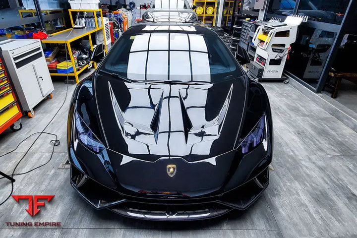 LAMBORGHINI HURACAN LP610 & LP580 & EVO & TECNICA BKSS STYLE CARBON FIBER HOOD BSD