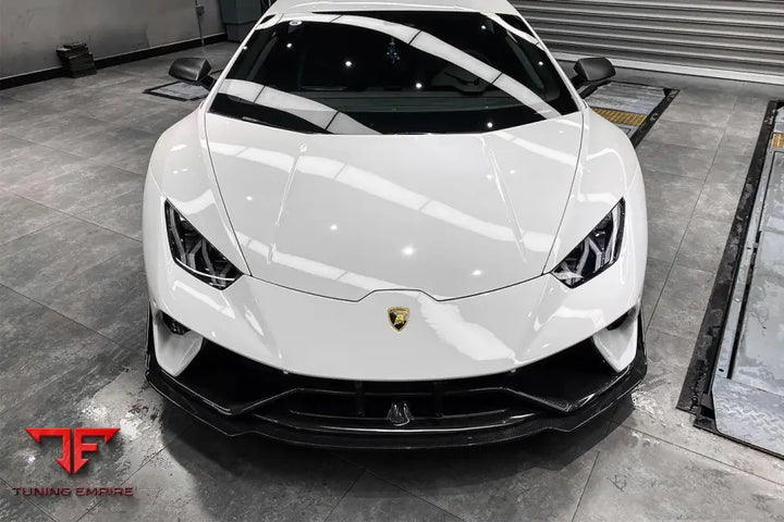 LAMBORGHINI HURACAN LP610 & LP580 & EVO & TECNICA BKSS STYLE PARTIAL CARBON FRONT BUMPER WITH LIP BSD