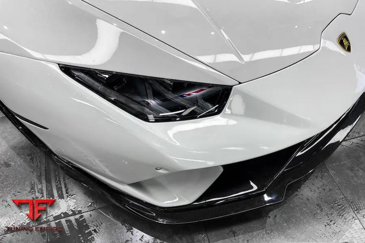 LAMBORGHINI HURACAN LP610 & LP580 & EVO & TECNICA BKSS STYLE PARTIAL CARBON FRONT BUMPER WITH LIP BSD