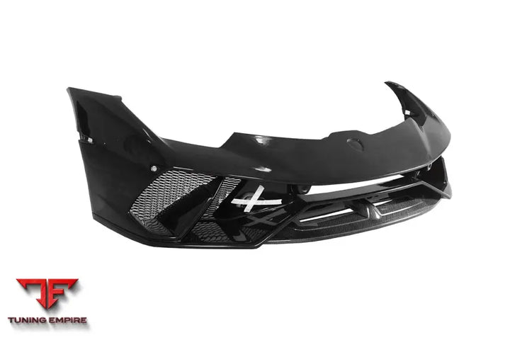 LAMBORGHINI HURACAN LP610 & LP580 & EVO & TECNICA BKSS STYLE PARTIAL CARBON FRONT BUMPER WITH LIP BSD