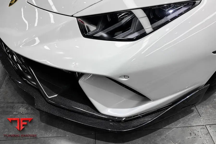 LAMBORGHINI HURACAN LP610 & LP580 & EVO & TECNICA BKSS STYLE PARTIAL CARBON FRONT BUMPER WITH LIP BSD