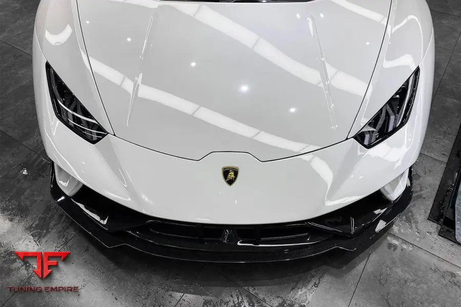 LAMBORGHINI HURACAN LP610 & LP580 & EVO & TECNICA BKSS STYLE PARTIAL CARBON FRONT BUMPER WITH LIP BSD