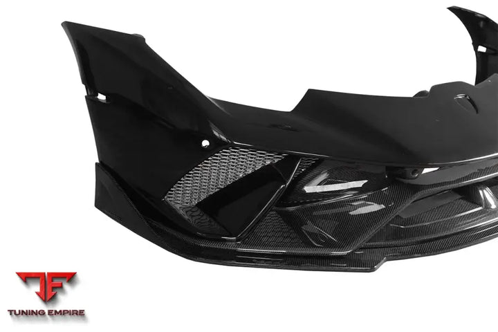 LAMBORGHINI HURACAN LP610 & LP580 & EVO & TECNICA BKSS STYLE PARTIAL CARBON FRONT BUMPER WITH LIP BSD
