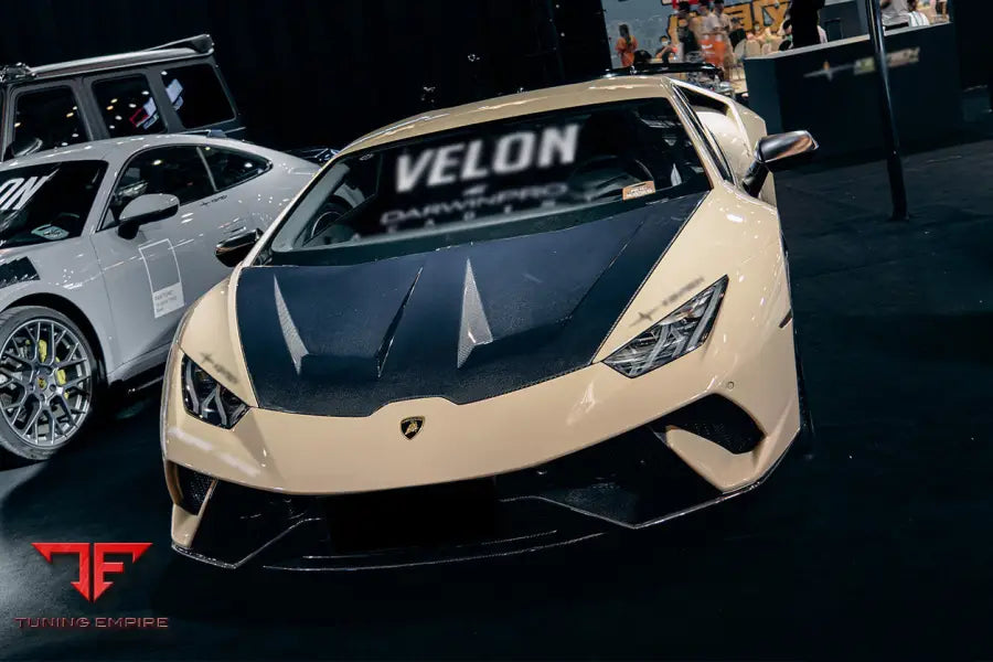 LAMBORGHINI HURACAN LP610 & LP580 & EVO & TECNICA PERFORMANTE STYLE PARTIAL CARBON FRONT BUMPER BSD