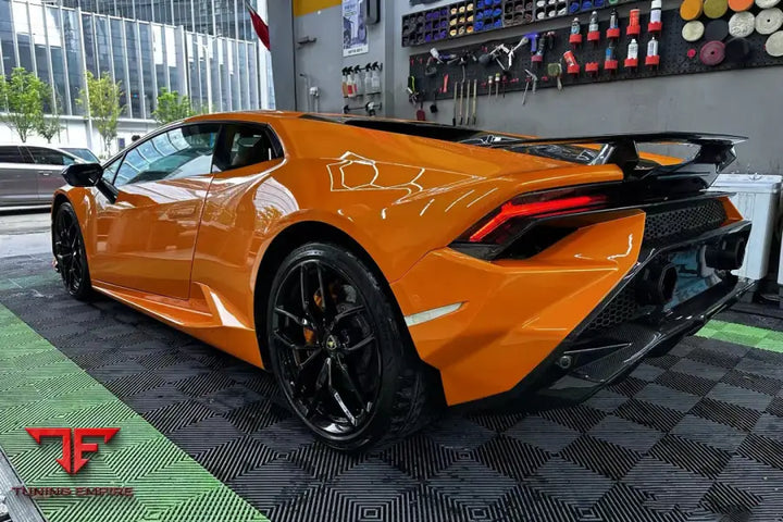 LAMBORGHINI HURACAN LP610 & LP580 & EVO TECNICA STYLE DRY CARBON FIBER TRUNK SPOILER WING BSD