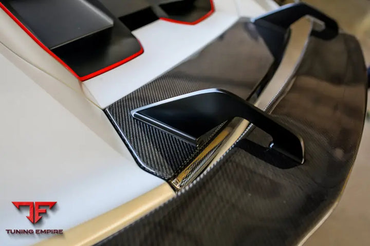 LAMBORGHINI HURACAN LP610 & LP580 & EVO & TECNICA VRS-II STYLE CARBON FIBER TRUNK SPOILER WITH BASE BSD