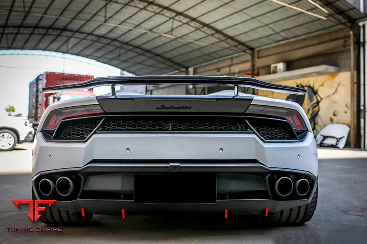 LAMBORGHINI HURACAN LP610 & LP580 & EVO & TECNICA VRS-II STYLE CARBON FIBER TRUNK SPOILER WITH BASE BSD