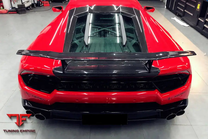 LAMBORGHINI HURACAN LP610 & LP580 & EVO & TECNICA VRS STYLE CARBON FIBER TRUNK SPOILER WITH BASE BSD