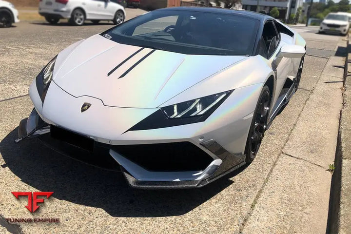 LAMBORGHINI HURACAN LP610 MD STYLE CARBON FIBER FRONT LIP BSD